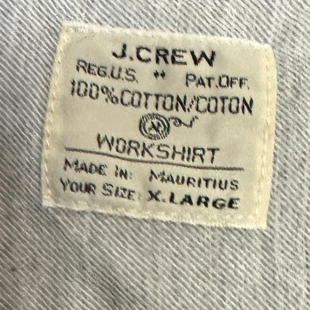 J. CREW Light Gray Button-Down Shirt
